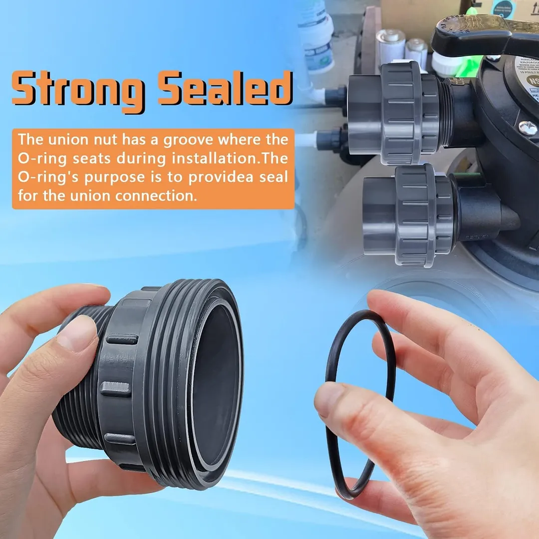 Swimming Pool PVC Union Connection with O-Ring