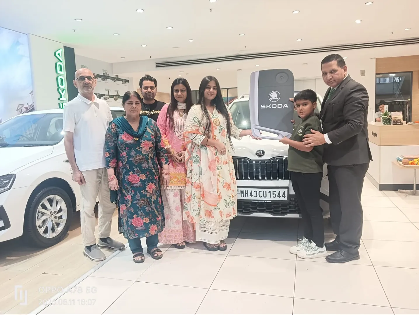 Happy ŠKODA Car Delivery in Panvel | Celebrate Your New Journey with Garnet ŠKODA