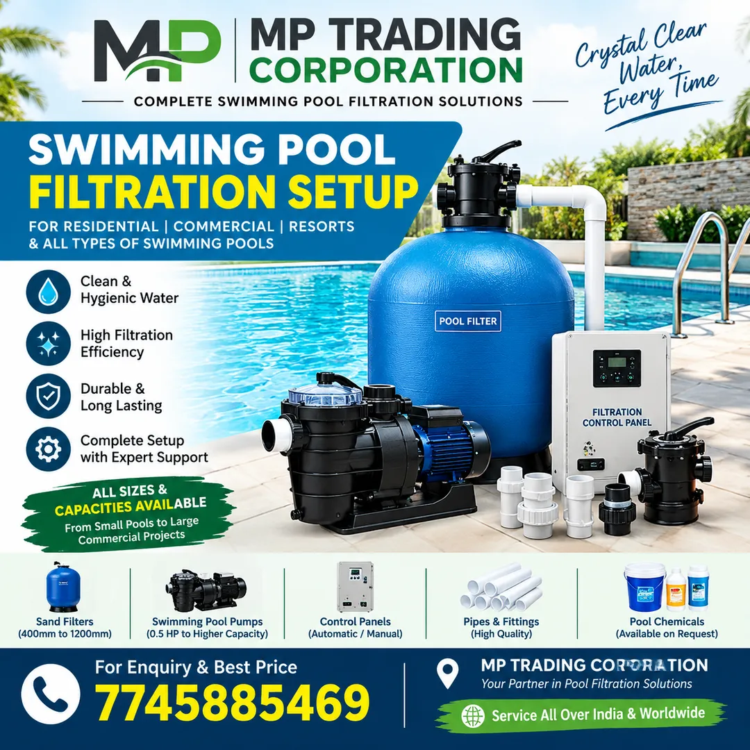 SWIMMING POOL FILTRATION SYSTEM Complete Swimming Pool Filtration Solutions Across India