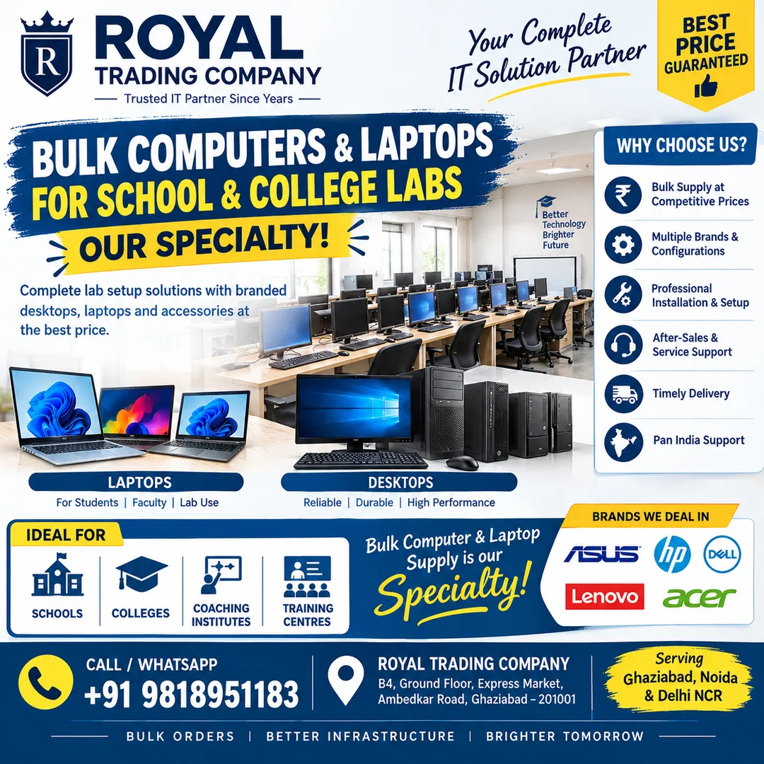 Bulk Computers & Laptops for School & College Labs Looking for bulk laptops and computers for schoo...