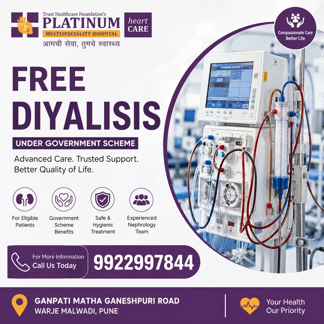 FREE dialysis hospital in Karvenagar and Kothrud, Pune