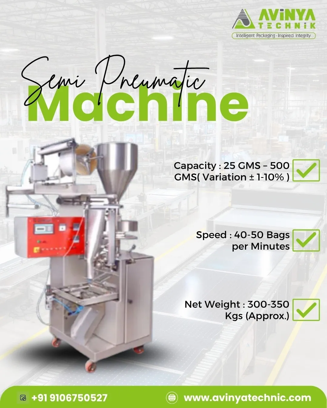 Semi-Pneumatic Packing Machine Manufacturer in Ahmedabad