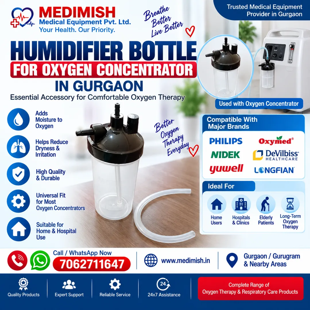 Humidifier Bottle for Oxygen Concentrator in Gurgaon