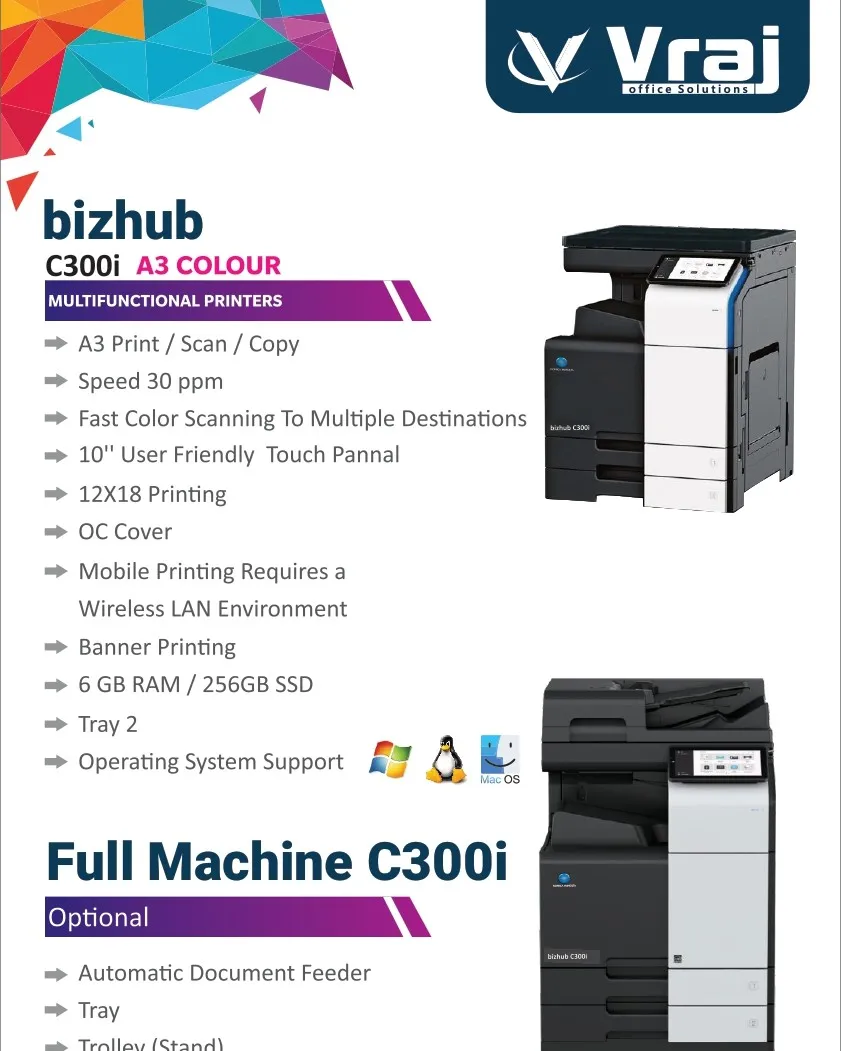 Konica Minolta production printer dealer in Gandhinagar