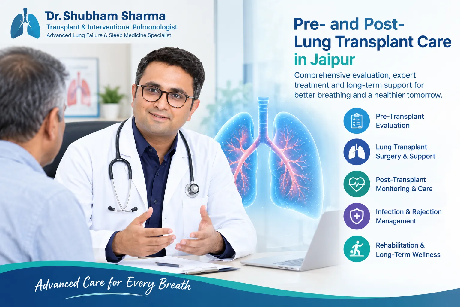 Pre- and Post-Lung Transplant Care in Jaipur