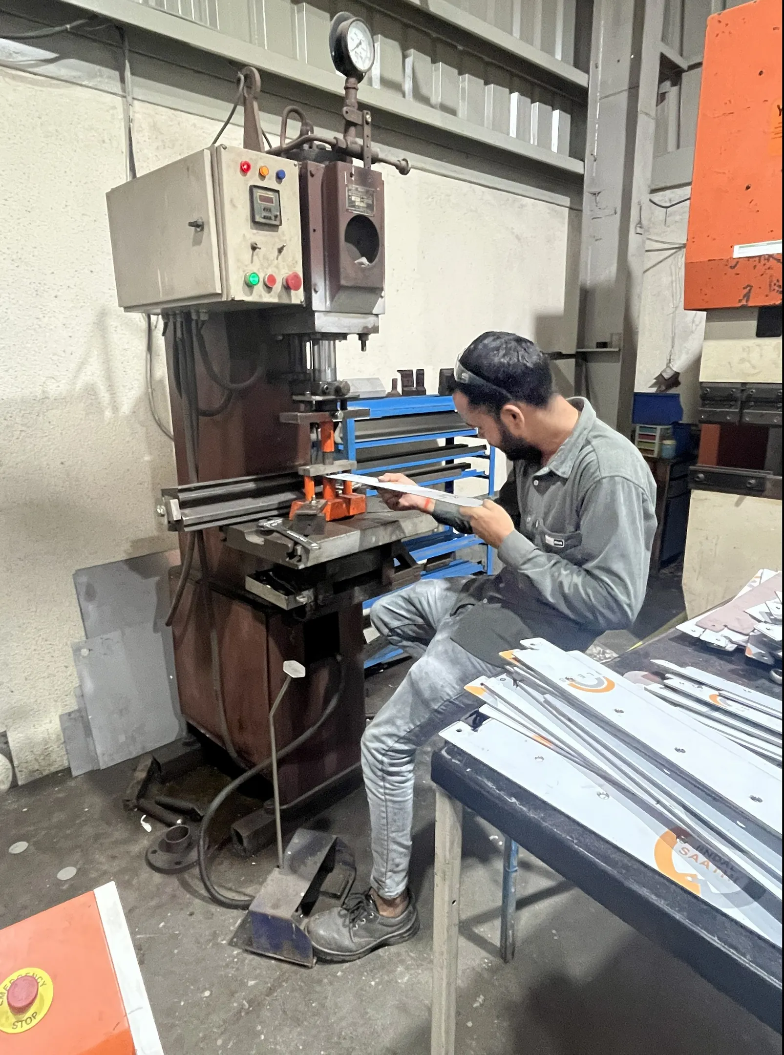 Hydraulic Power Press Notching & Embossing Job Work | Rabale