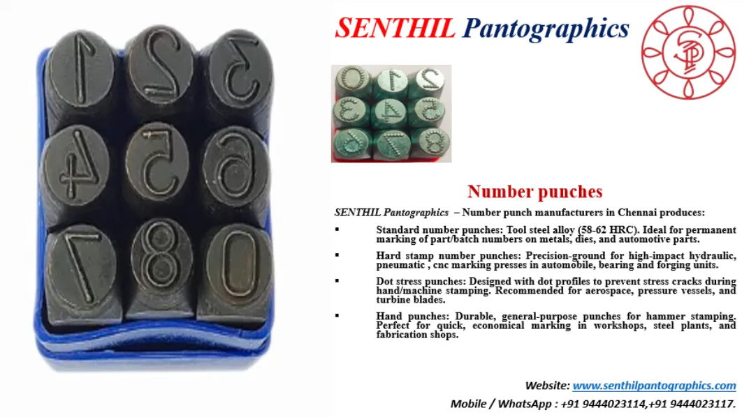 Number Punches SENTHIL Pantographics in Ambattur