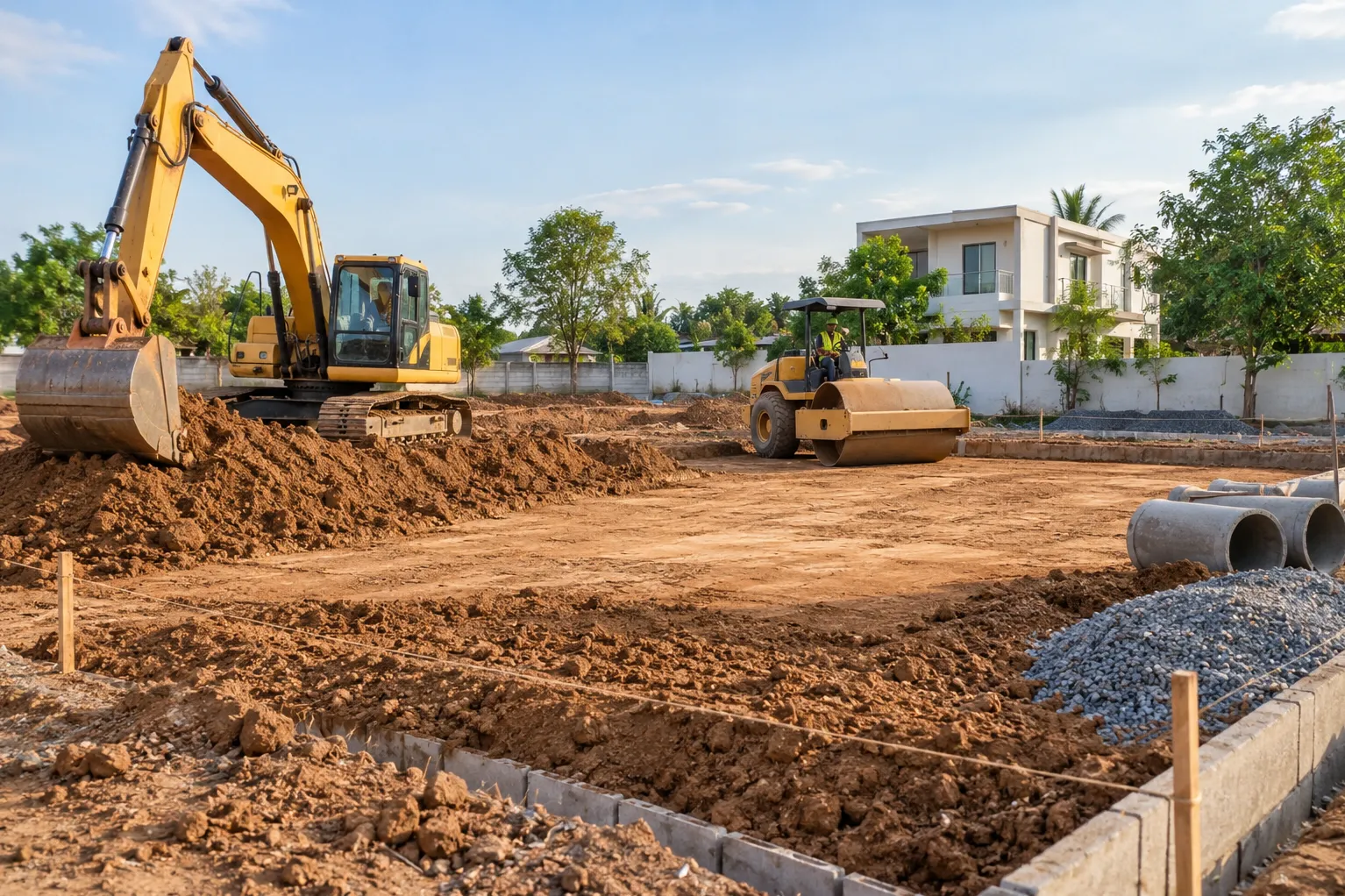 How a Residential Site Development Contractor Prepares Land for Construction