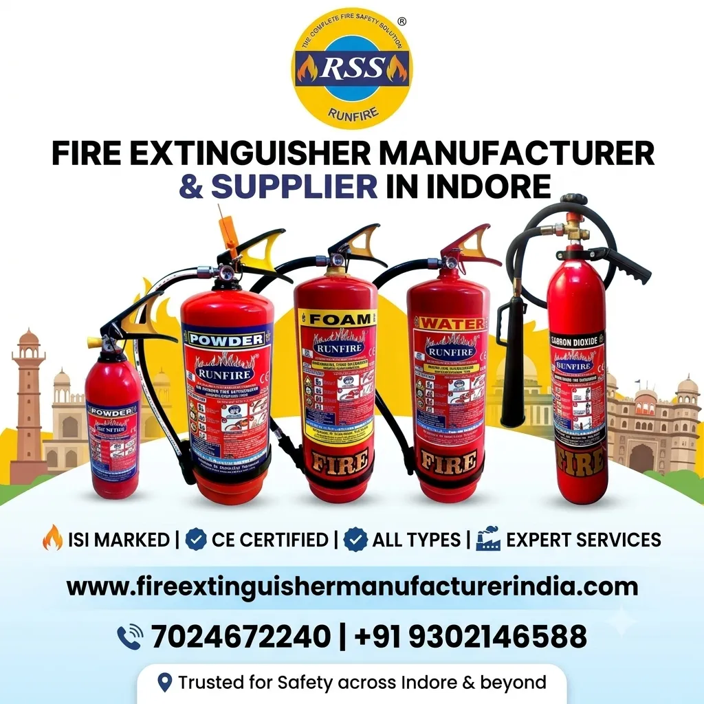 Fire Extinguisher Manufacturer & Supplier in Indore – Runfire & Security Systems