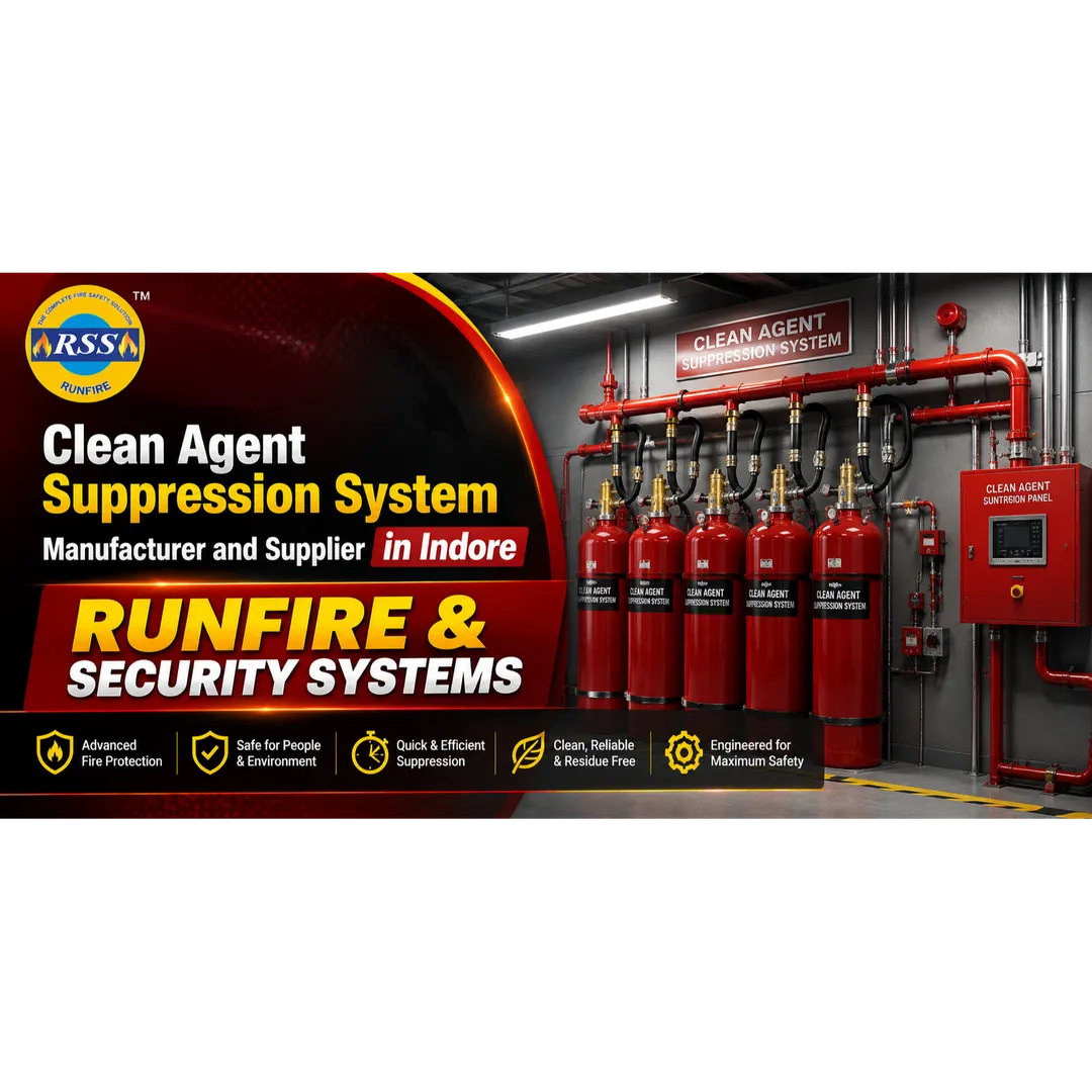 Fire Suppression System in Indore – Reliable Fire Protection Solutions by Runfire & Security Systems