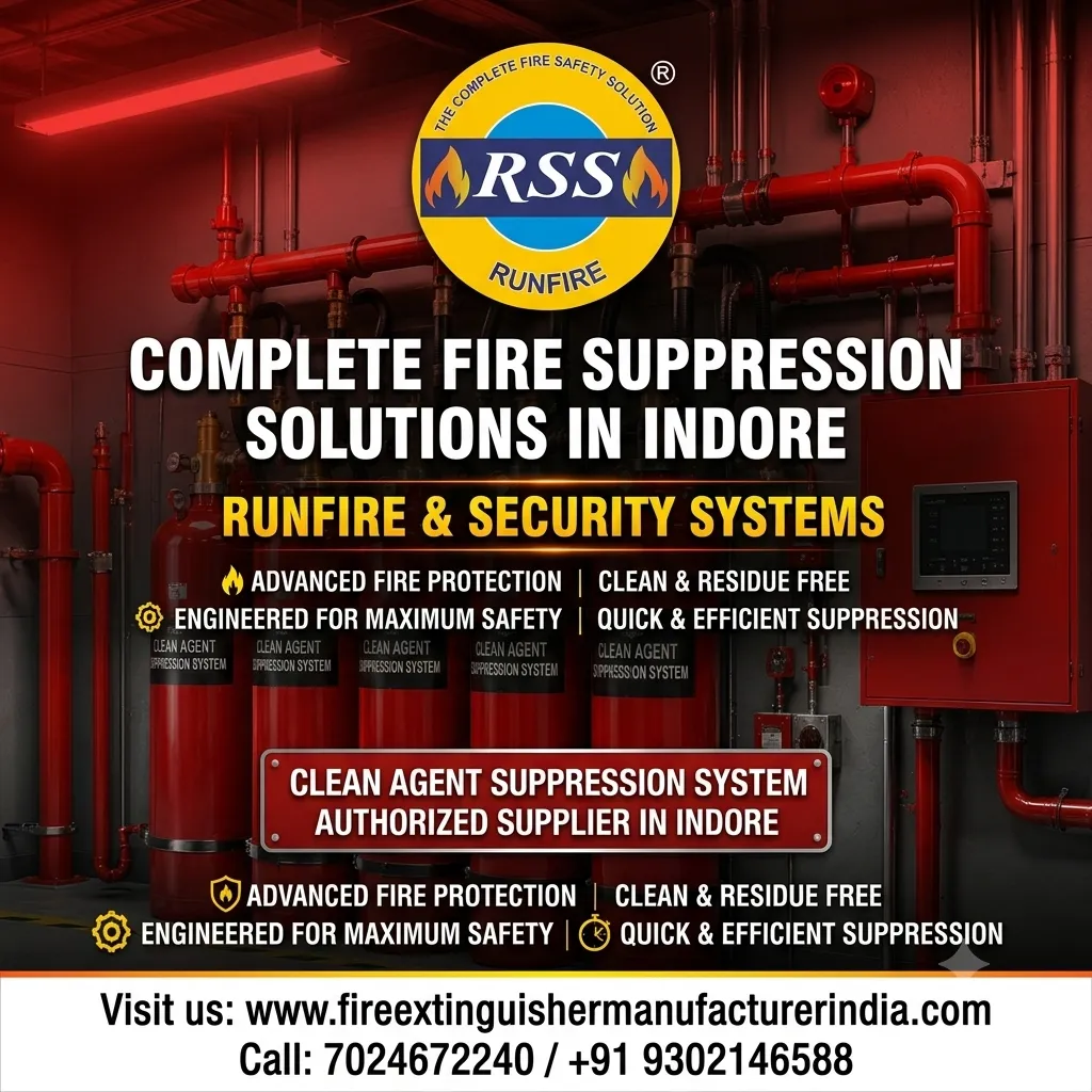 Fire Suppression System in Indore: Advanced Fire Protection Solutions for Businesses & Industries