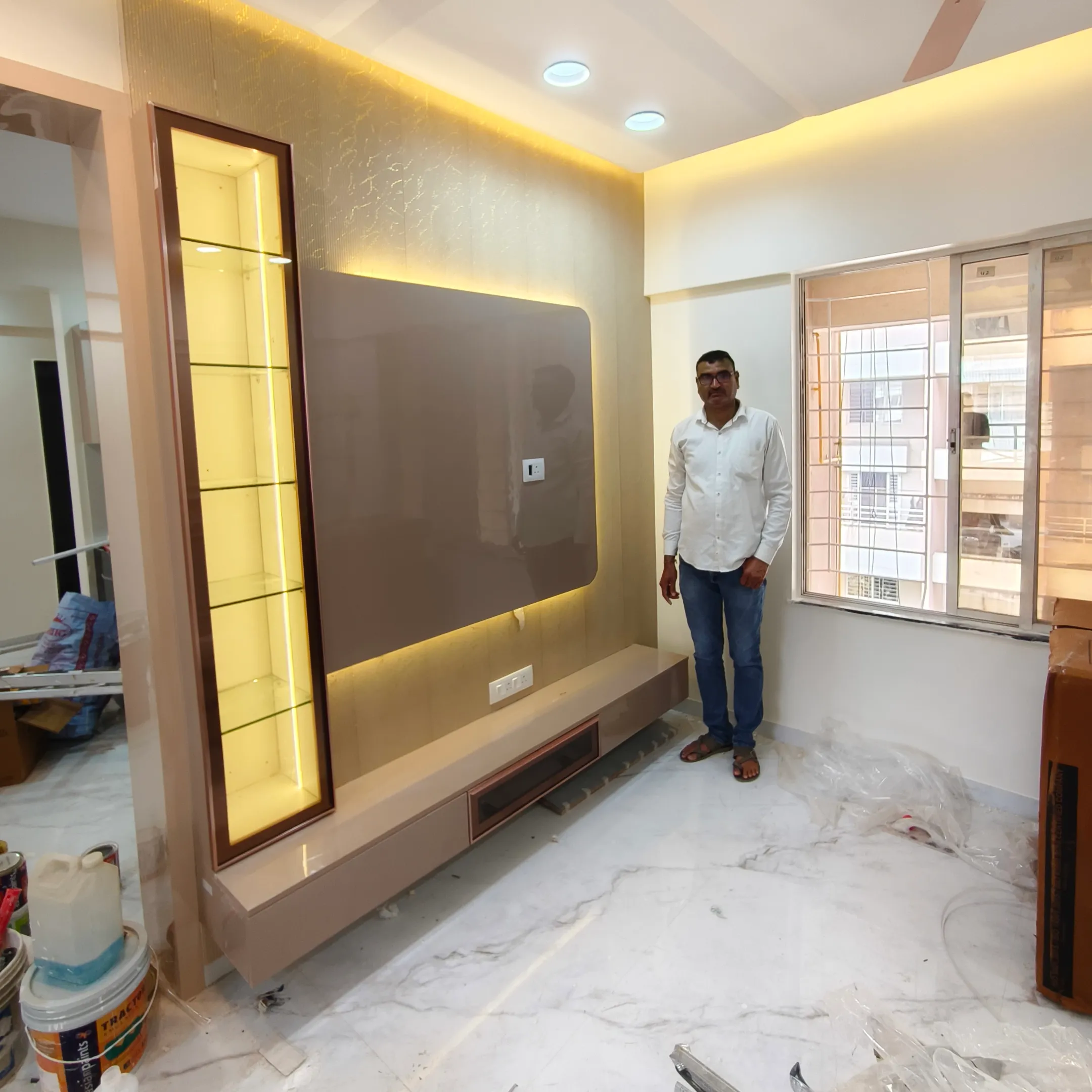Luxury TV Unit Delivered in Pimple Saudagar, Pune