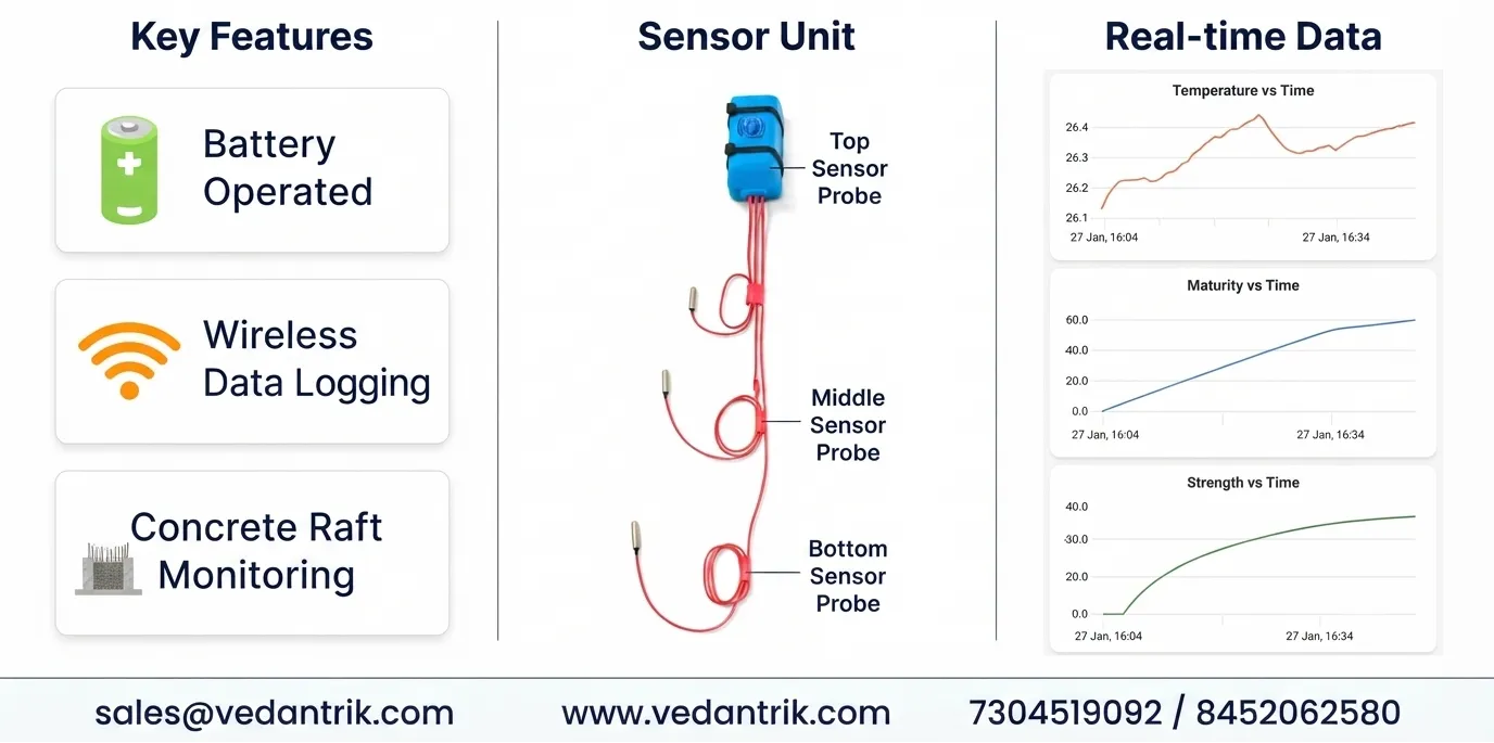 Real-Time Concrete Strength Estimation Using Advanced Maturity Sensors with 4-Point Sensors