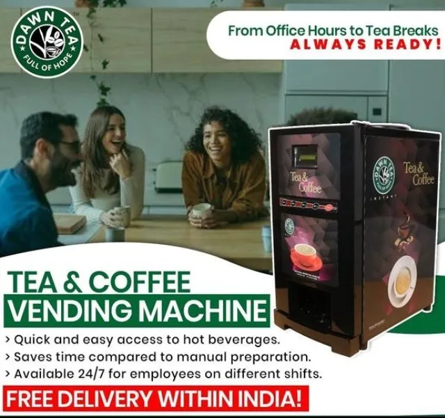THE COMMERCIAL TEA AND COFFEE AND HOT DRINK VENDING MACHINE FOR WAREHOUSE IN CHENNAI