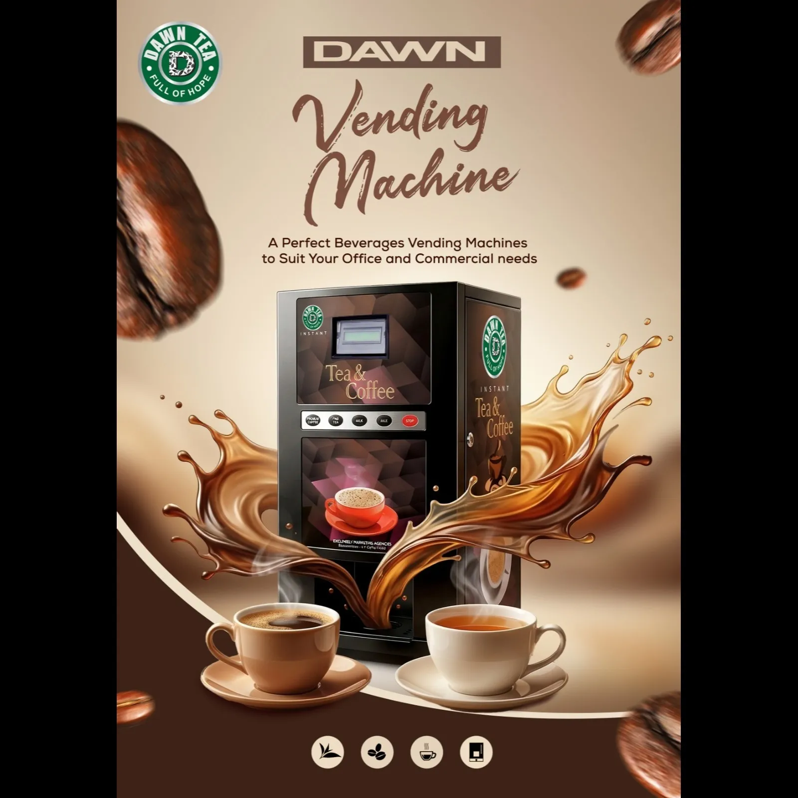 THE BEST TEA COFFEE VENDING MACINE IN TAMIL NADU