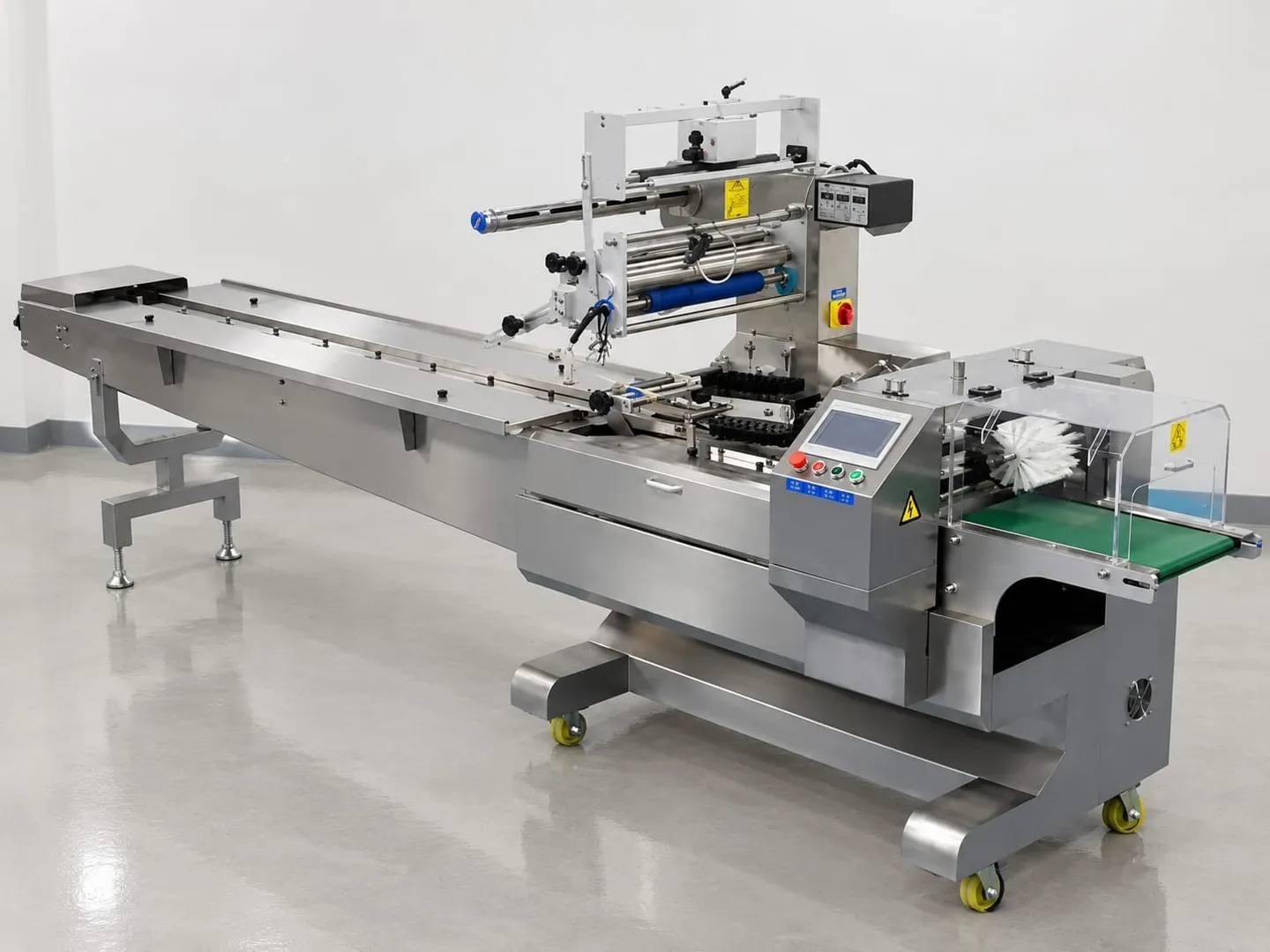 Robotech Automation Faridabad manufactures a fully Toothbrushes Packing Machine (Horizontal Flow Wra...