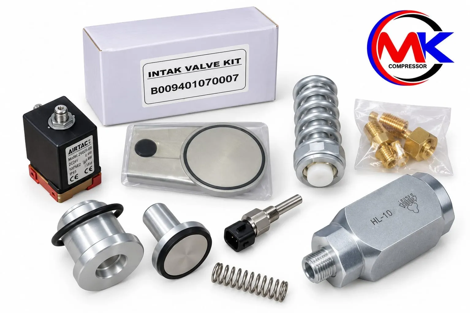 ELGi Intake Valve Kit B009401070007 – Complete Guide, Compatible Models, F2 Series & EG Series Screw