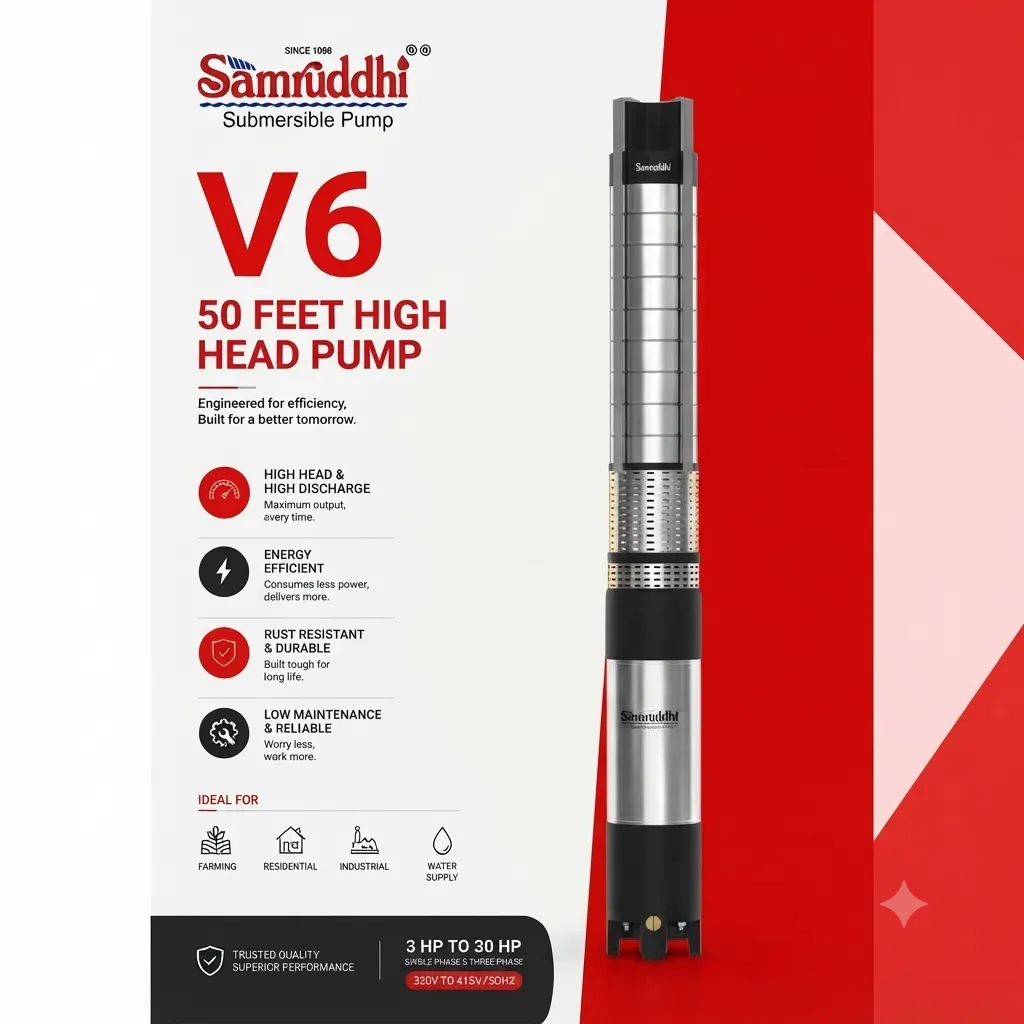 V6 50 Feet Stage Pump Price Dhamtari