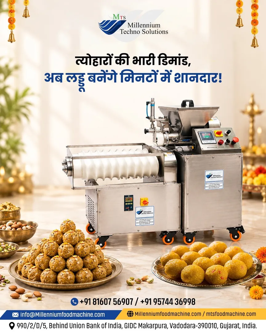Boost your production capacity and deliver perfect, uniform Laddus effortlessly this festive season....