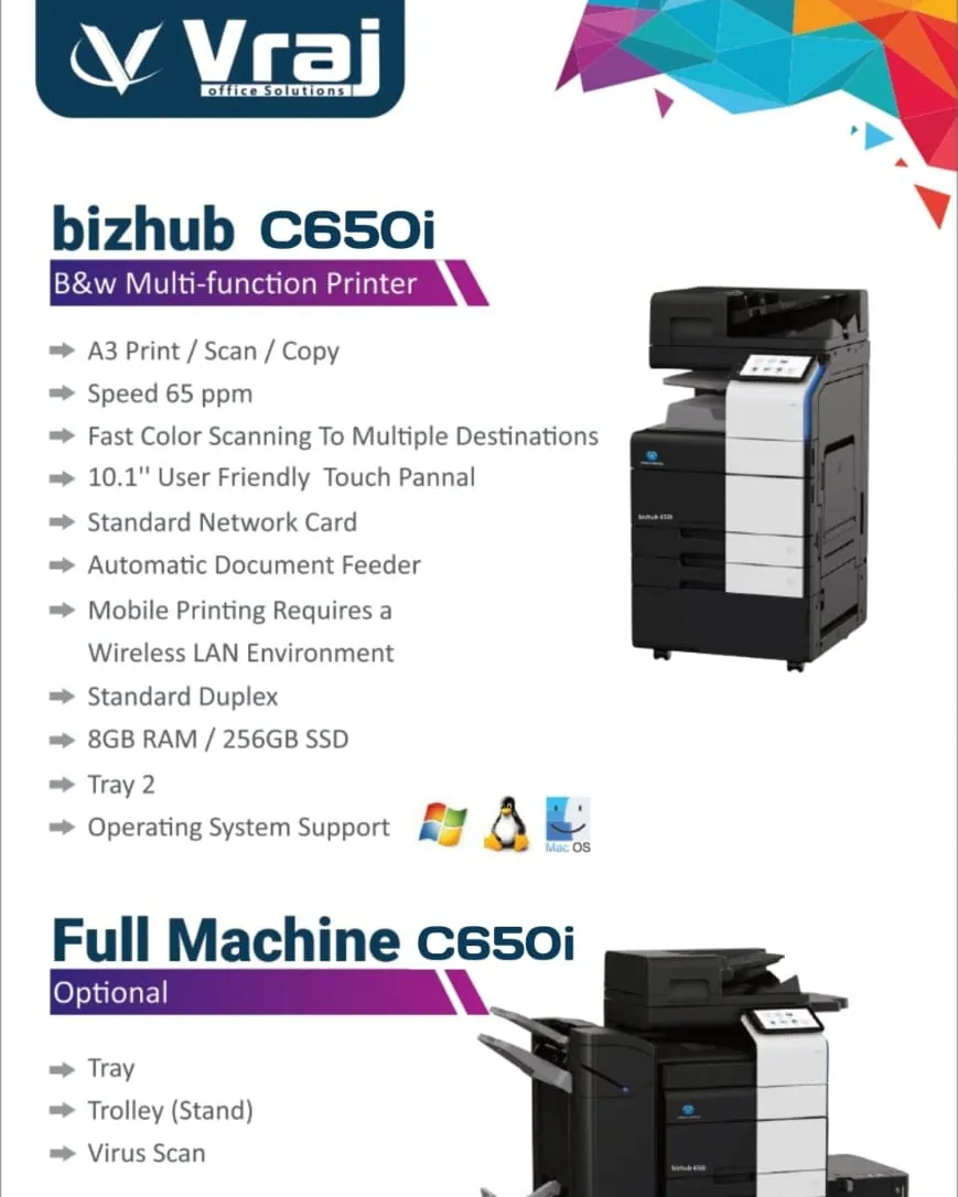 Konica Minolta production printer dealer in Gandhinagar