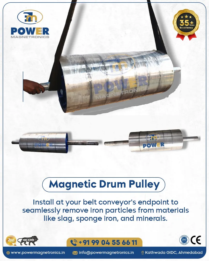 Magnetic Drum Pulley for Fertilizer Industry