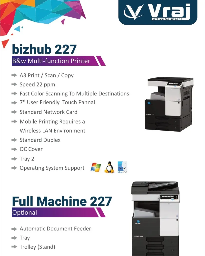 Konica Minolta photocopier rental in Surat