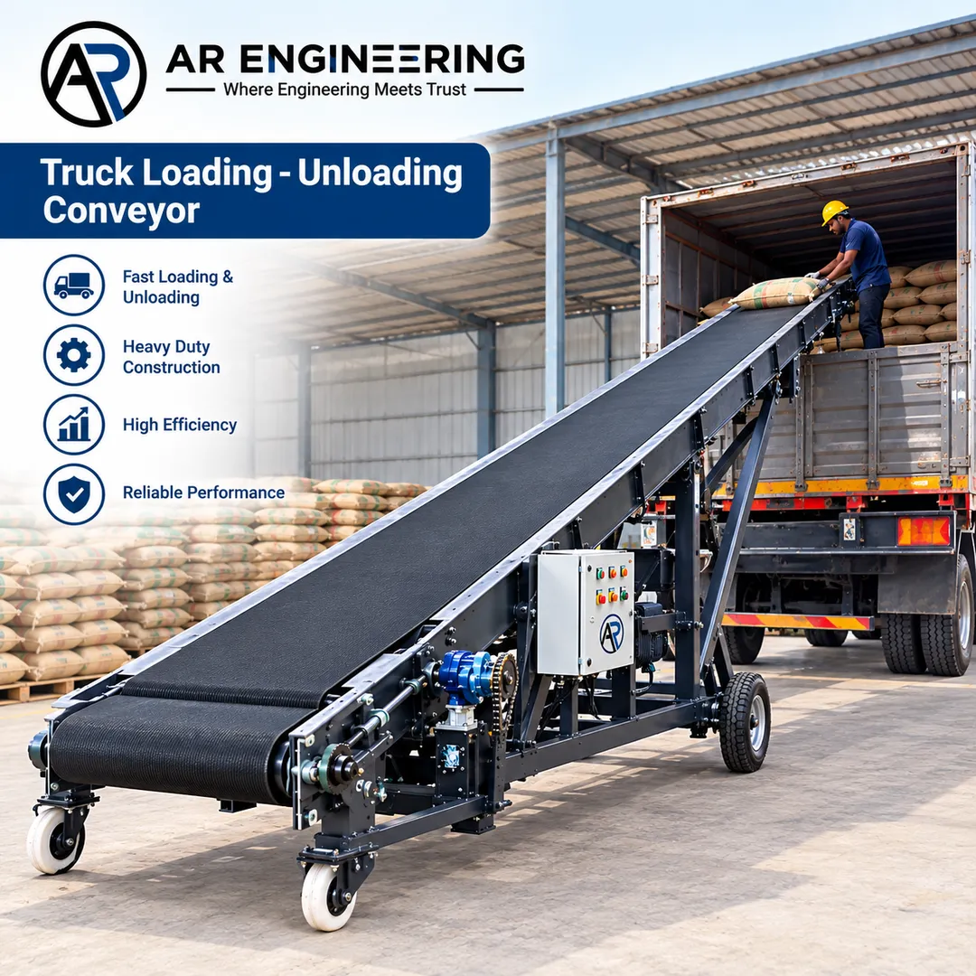 Truck Loading Unloading Conveyor Manufacturer in Indore – AR Engineering