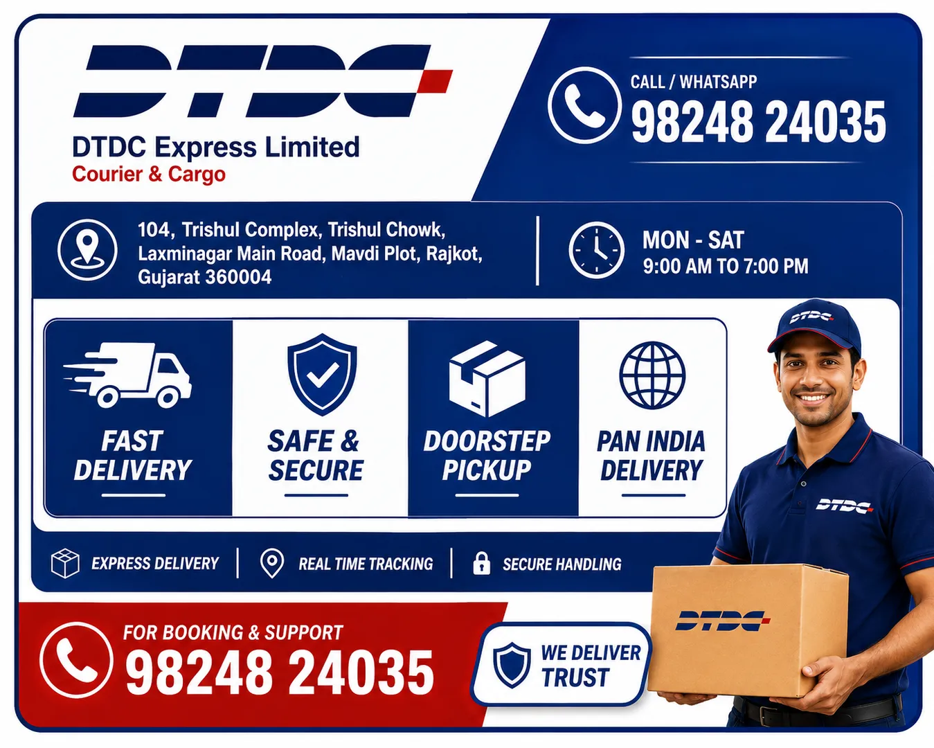 International Courier Service & Domestic Courier Service in Darshan Apartment, Rajkot