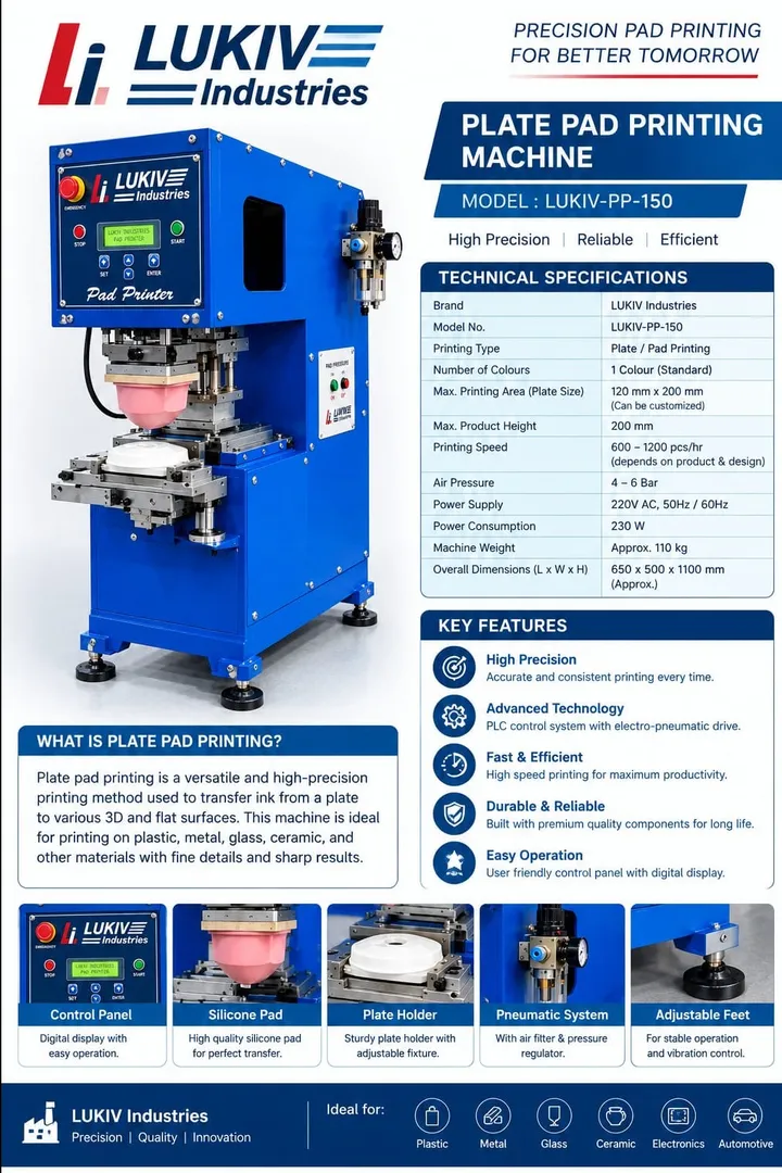 Plate Pad Printing Machine