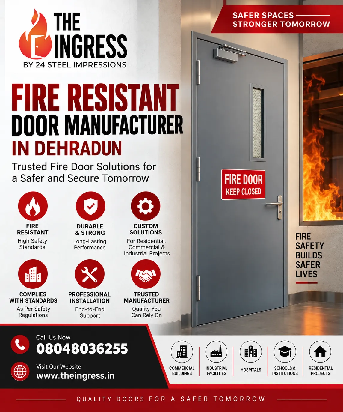 Fire Resistant Door Manufacturer in Dehradun | THE INGRESS