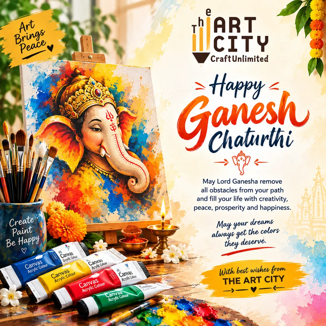 Ganesh Chaturthi Wishes | Elementary & Intermediate Drawing Exam art supplies The Art City, Goregaon