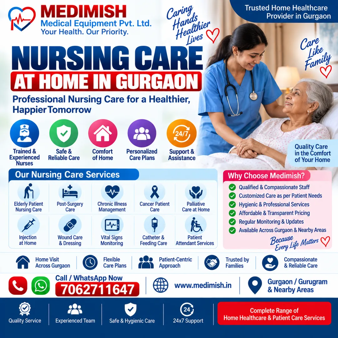 Nursing Care at Home in Gurgaon | Professional Home Nursing Services