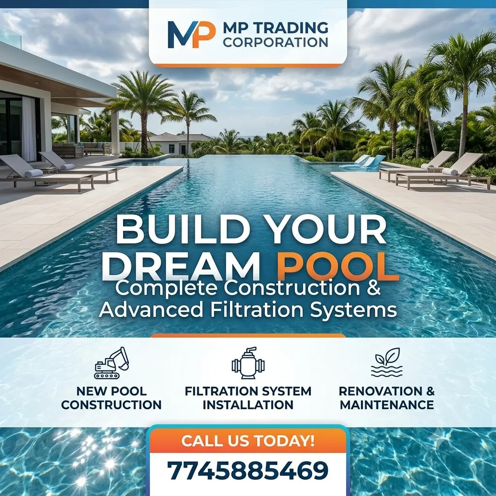Expert Swimming Pool Construction & Filtration Systems in Nagpur & Maharashtra | MP Trading Corporat