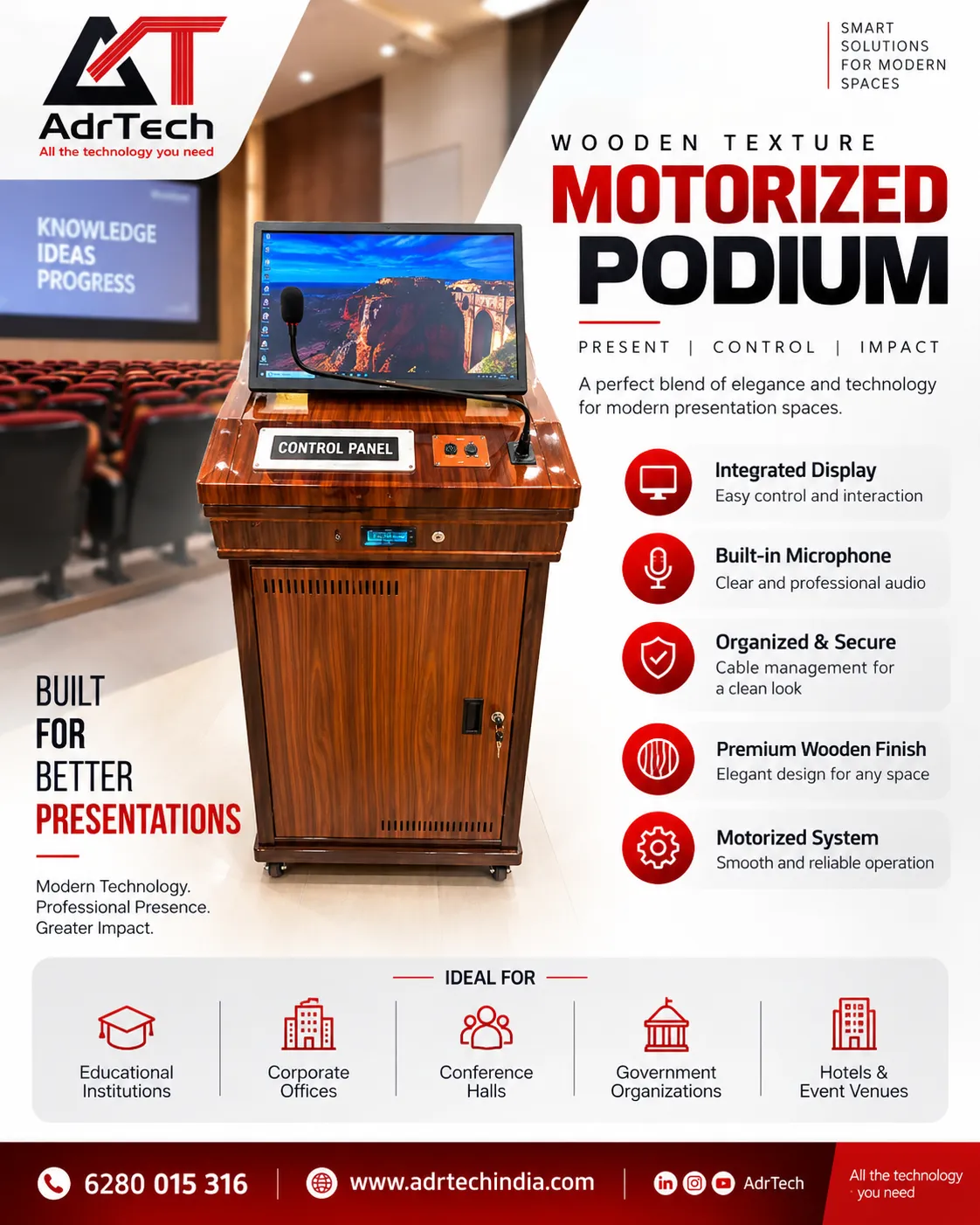 🎤 Where Classic Elegance Meets Smart Presentation Technology. 🚀