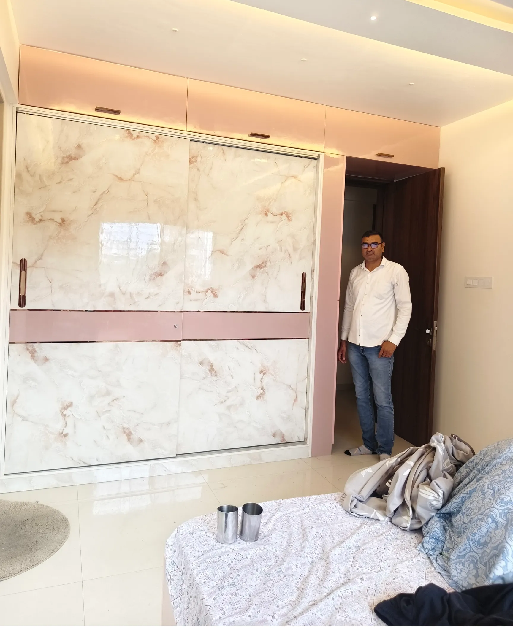 Premium Sliding Wardrobe Design - 2BHK Complete Work