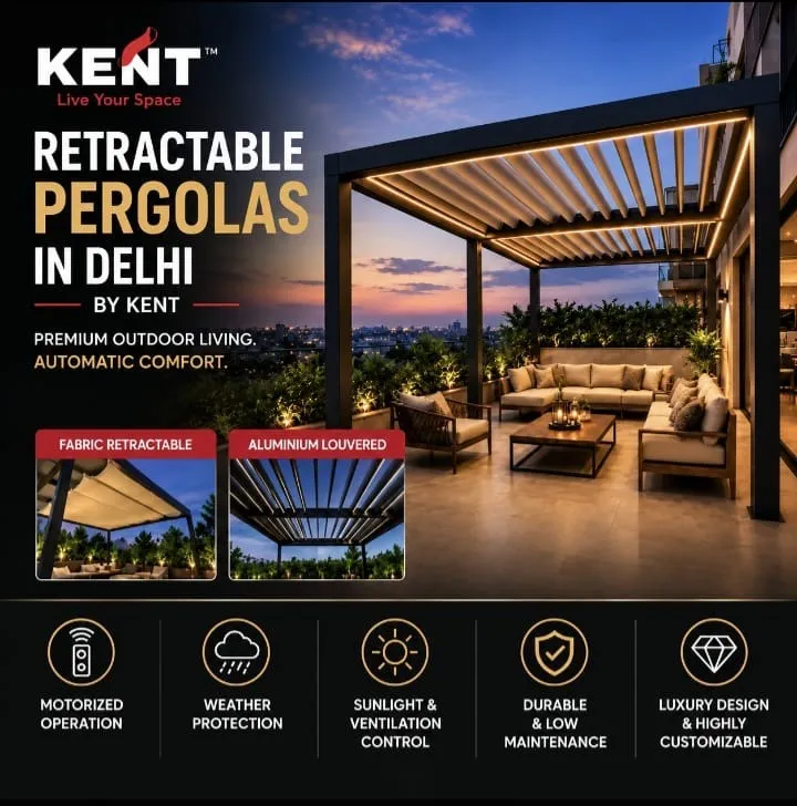 Retractable Pergola Manufacturer in Delhi