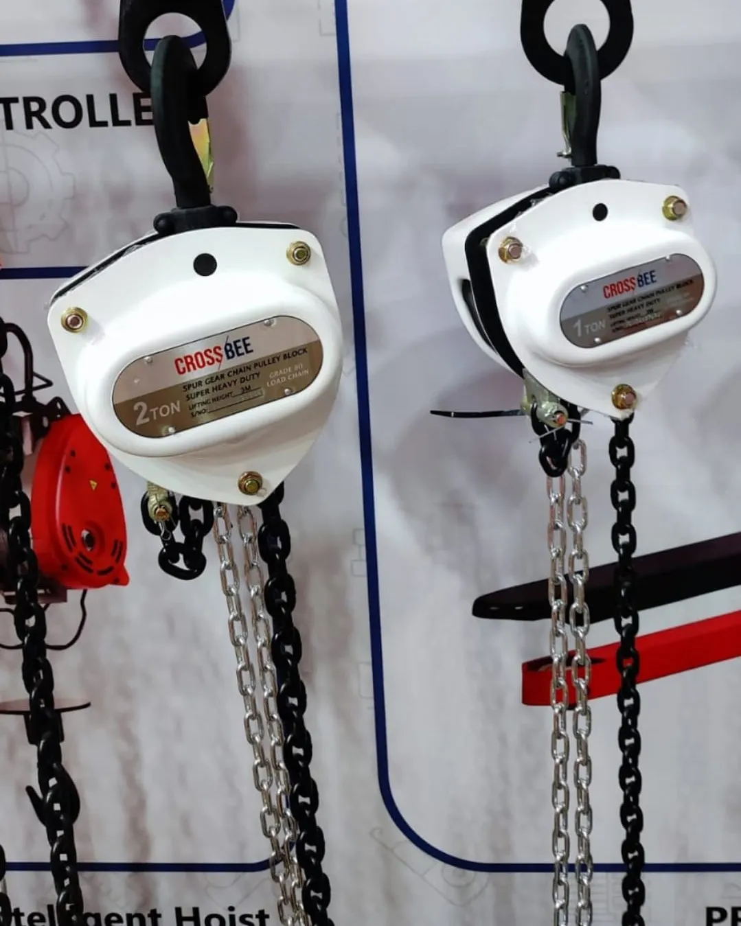 Triple Spur Gear Chain Pulley Block