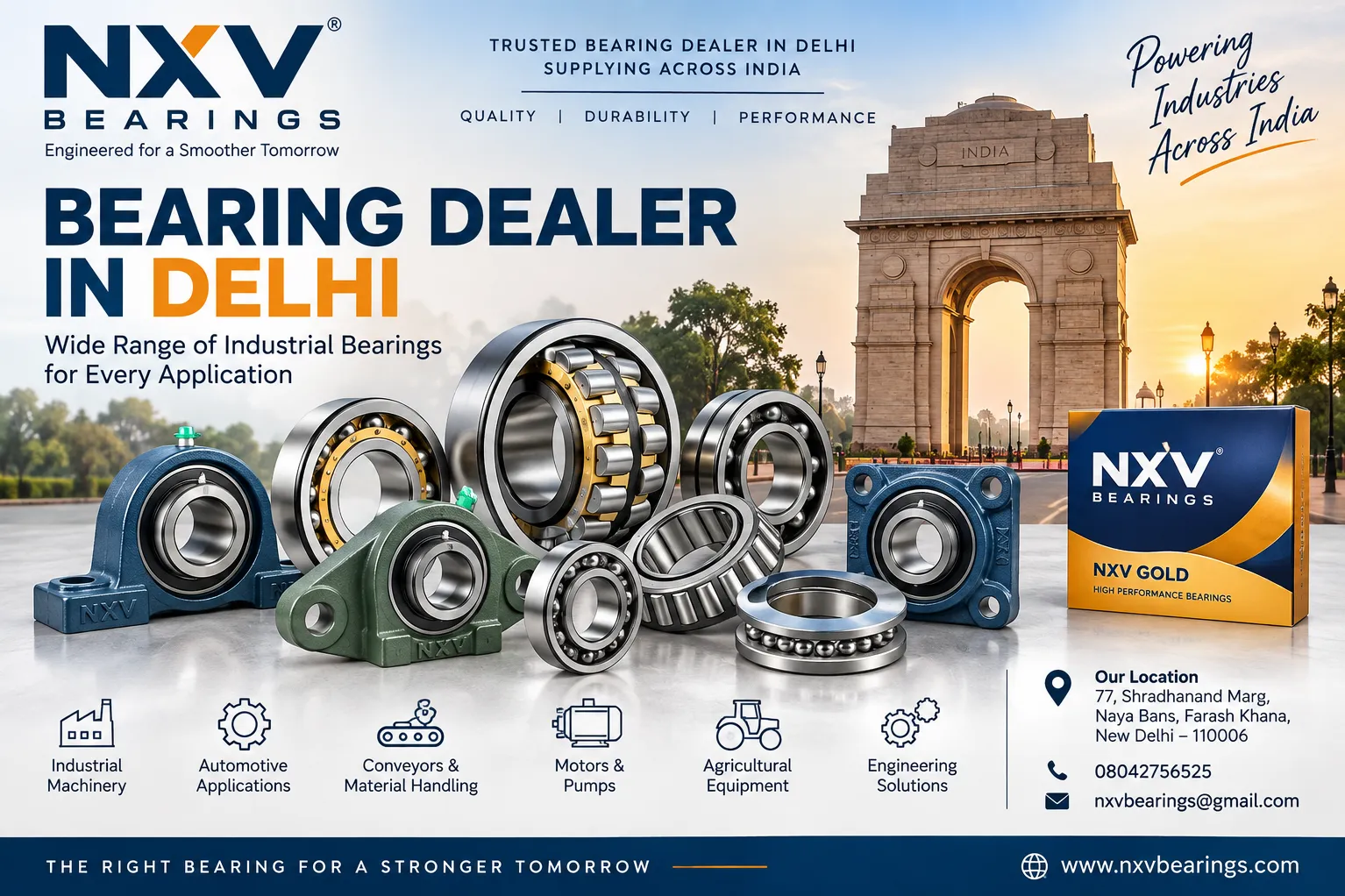 Bearing Dealer In Delhi – NXV Bearings