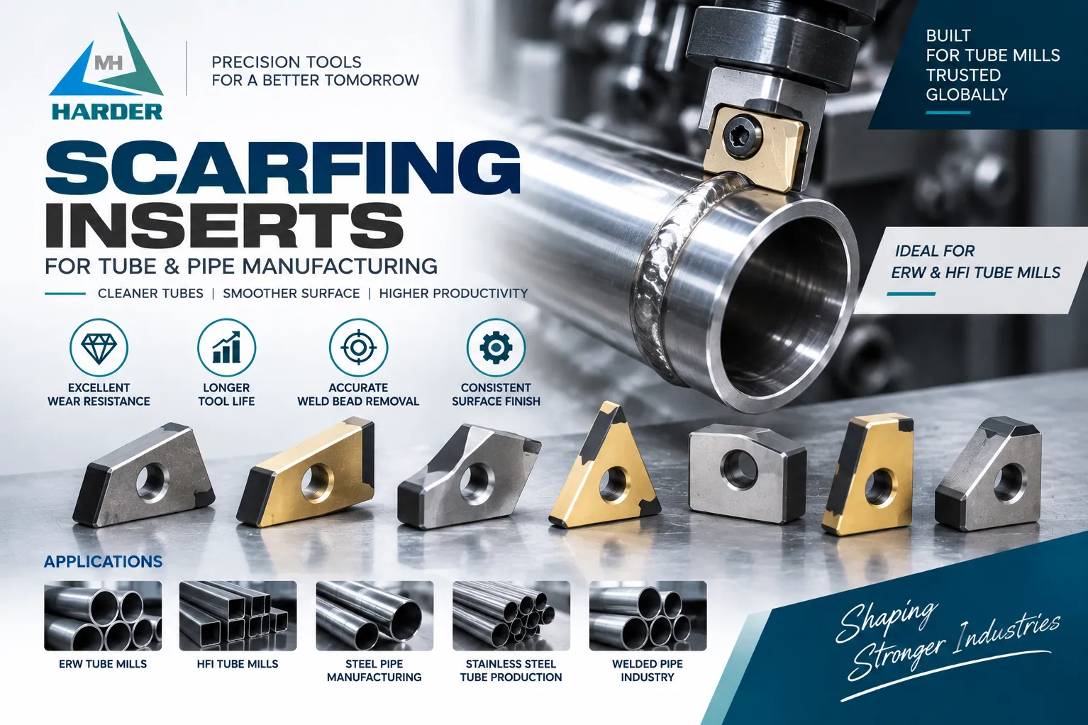 Tube Scarfing Inserts Dealer In Delhi | Harder India