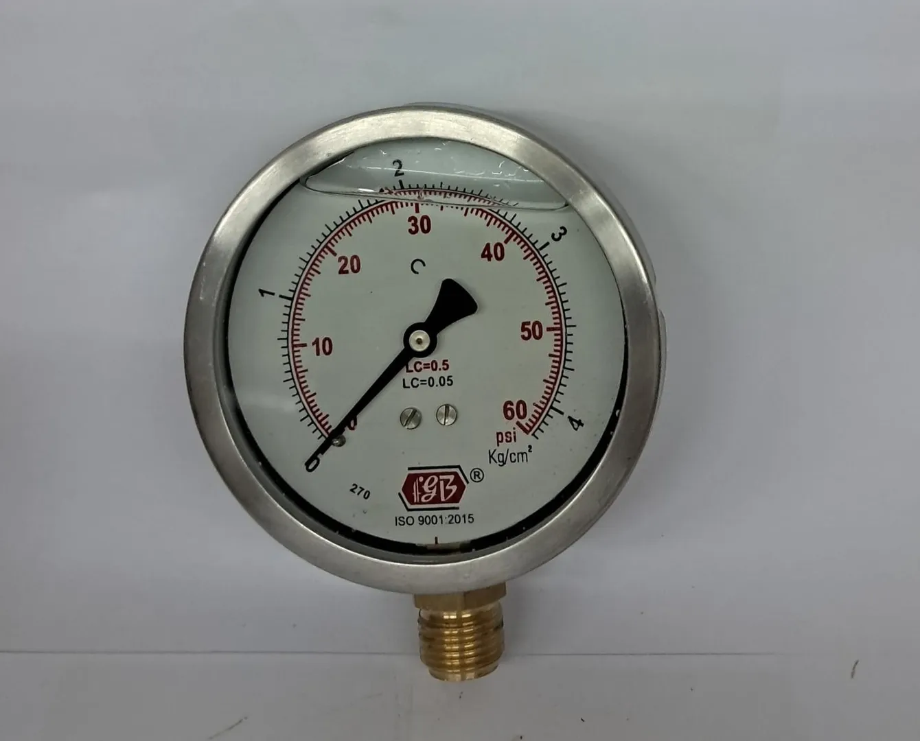 4'' DIAL0-4 KG 3/8 BSP BOTTOM SS CASING INT BRASS GLY FILLED Economic model