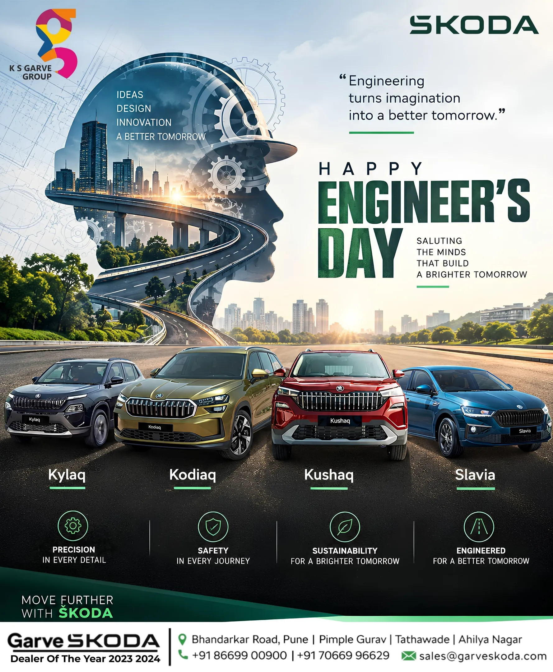 Happy Engineer’s Day | Celebrating Innovation & Engineering Excellence | Garve ŠKODA Pune