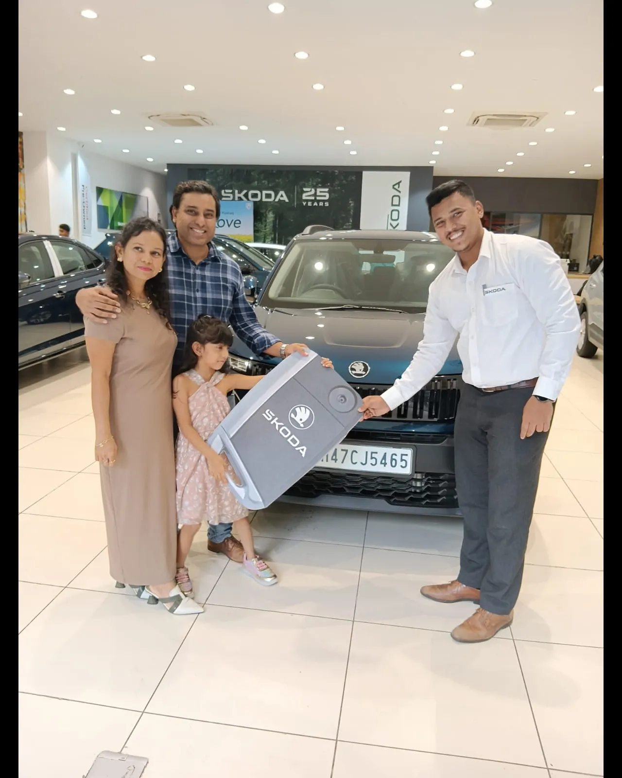 Happy Customer at Garnet ŠKODA Nerul | New ŠKODA Car Delivery & Memorable Journeys