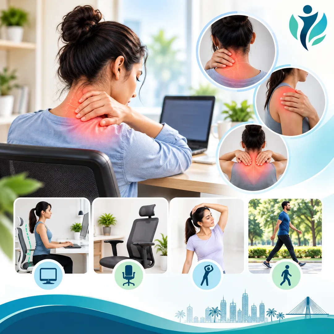 Shoulder & Neck Pain from Long Hours at a Desk? Don’t Ignore It.