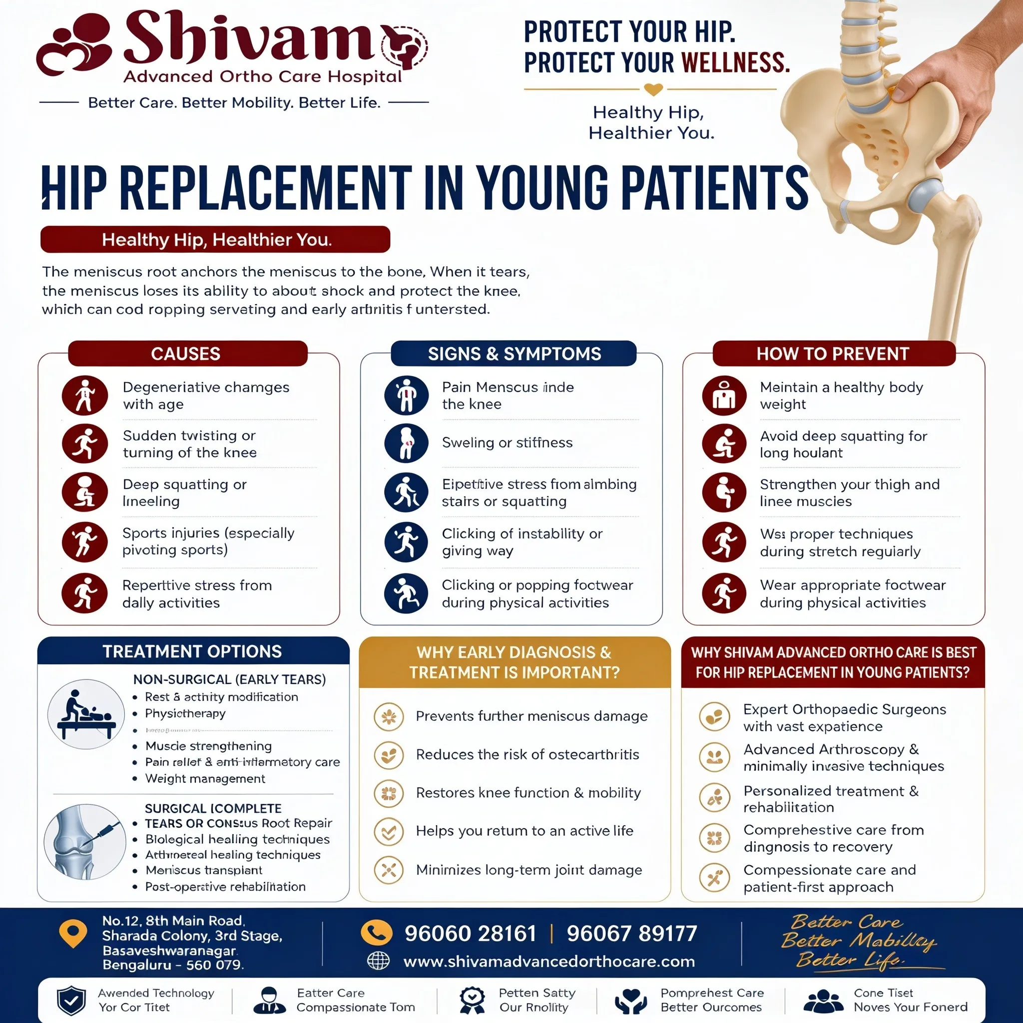 Hip Replacement in Young Patients: Why Can It Be Needed?
