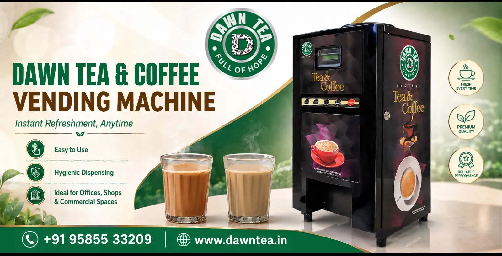 THE BEST TEA COFFEE VENDING MACINE IN TAMIL NADU