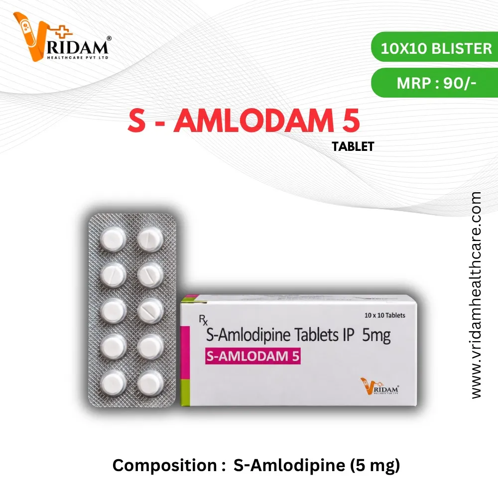 Check out our latest product range : S - AMLODAM 5 TABLET