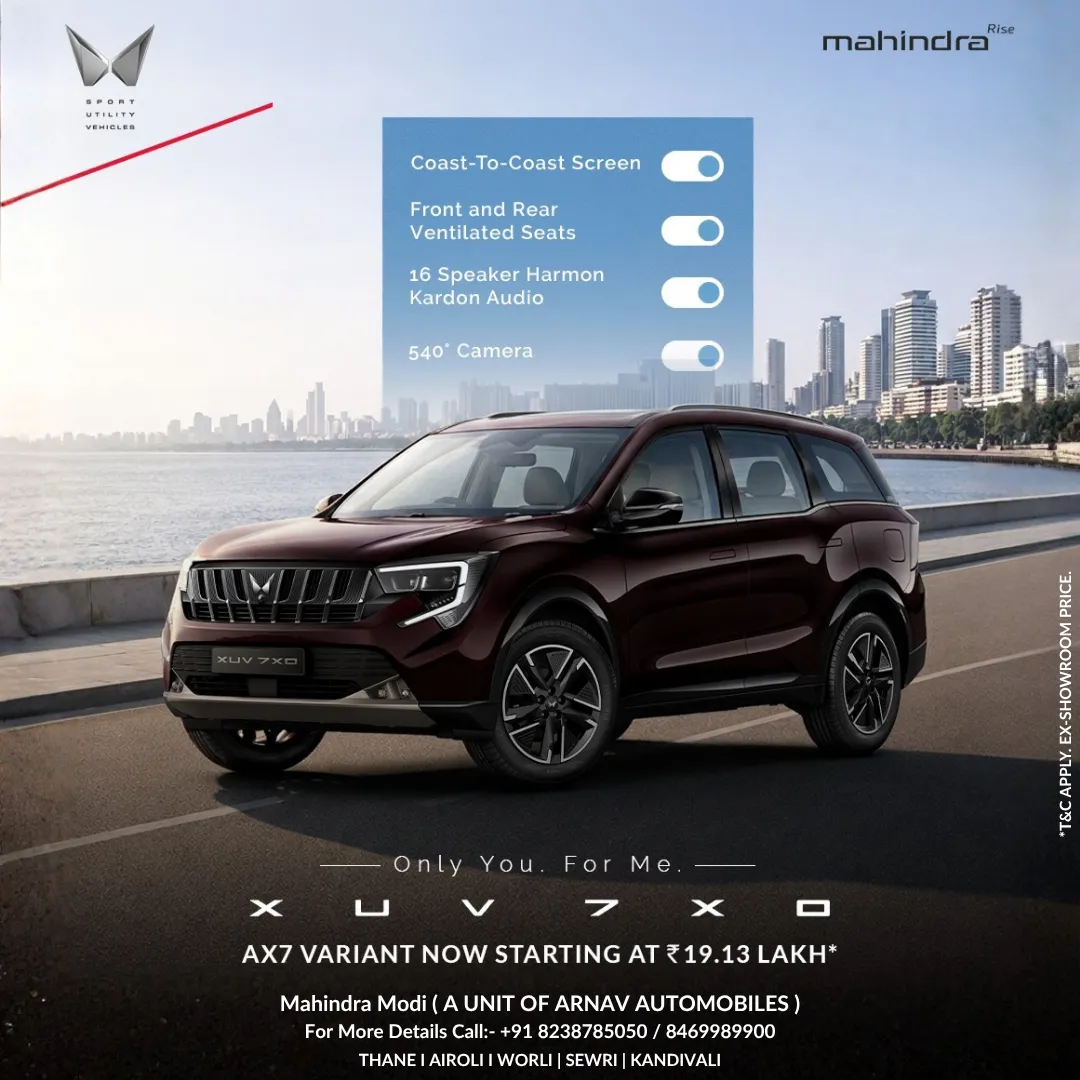 Mahindra XUV 7XO – Modi Mahindra Worli | Premium SUV in South Bombay
Discover the Mahindra XUV 7XO ...
