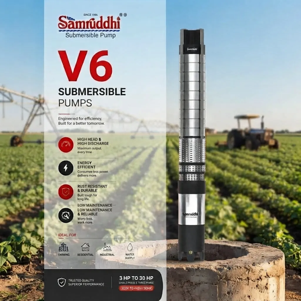 Best V6 Submersible Pump for Agriculture UP