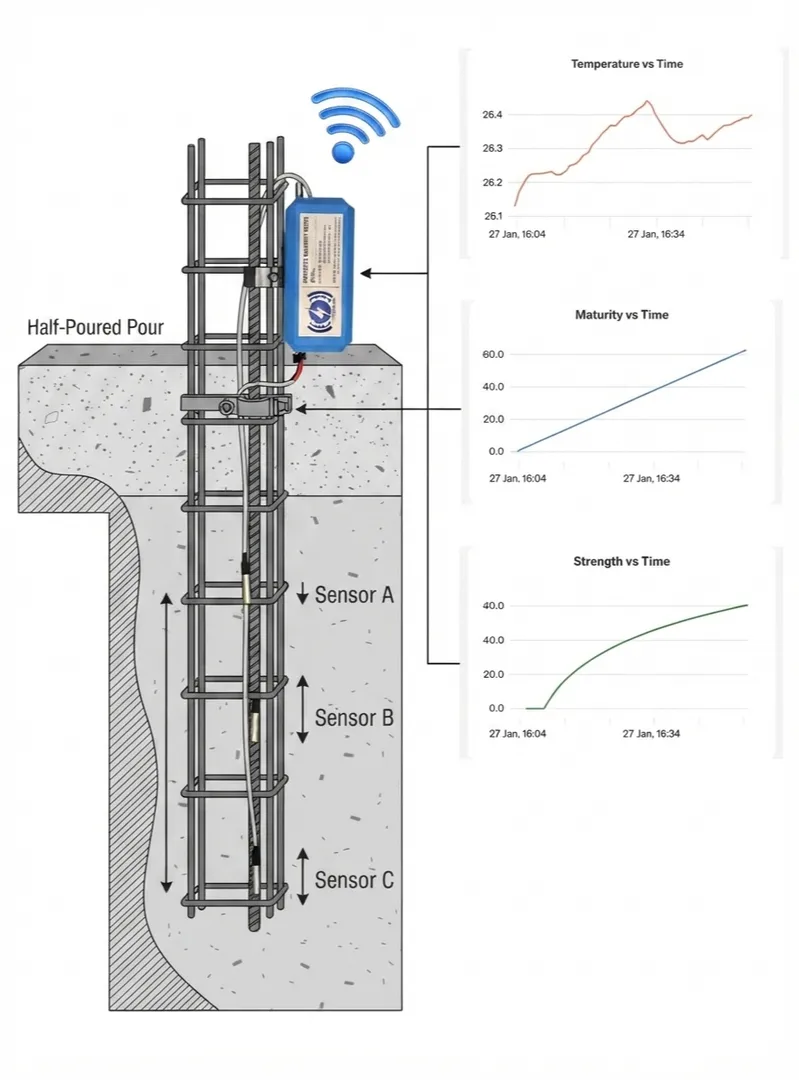 Use of the Concrete Maturity Method for Optimizing Formwork Removal Time in Structural Concrete Work