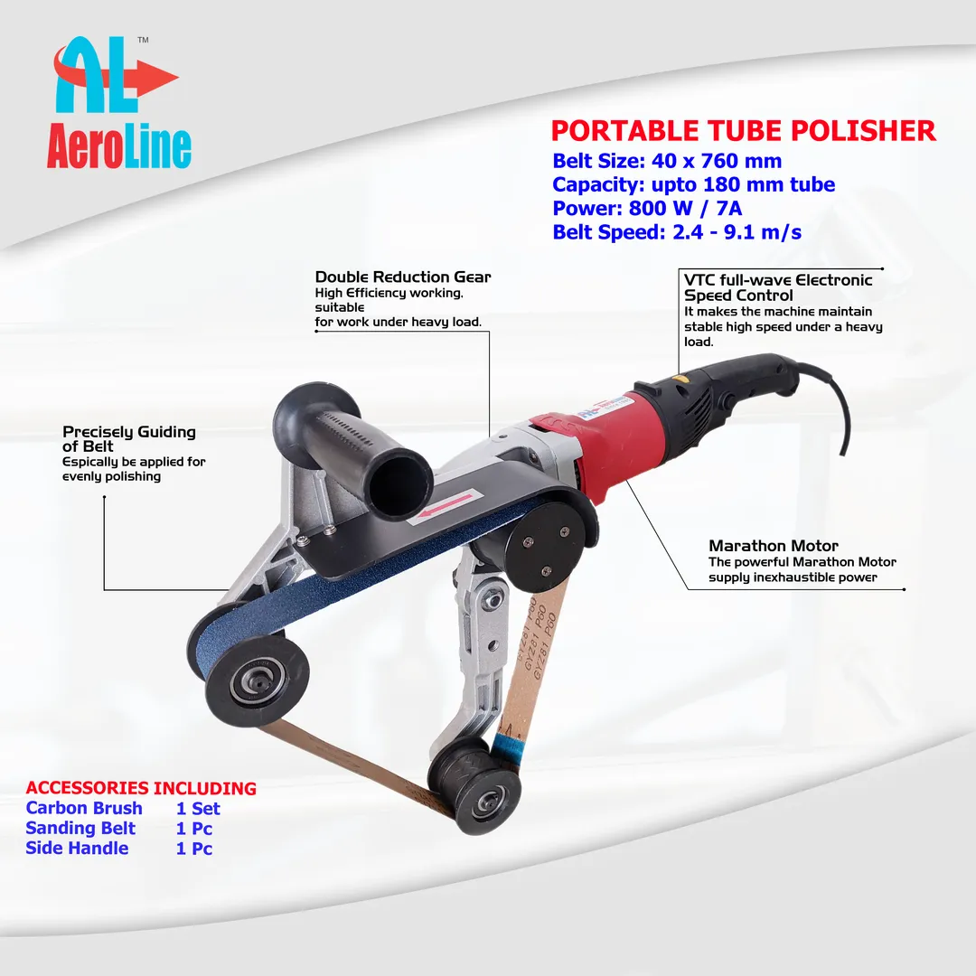 Portable Tube Polisher for Stainless Steel | AeroLine